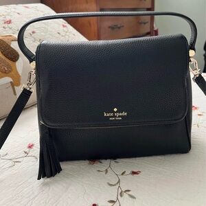 Kate Spade Black Leather Crossbody Bag